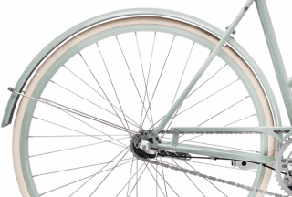 Bakskärm Effekt 3 Dam Dimgrön