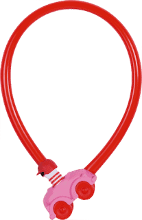 Child bike lock Red