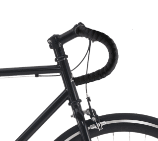 Drop bar – Black wrap, Black metal