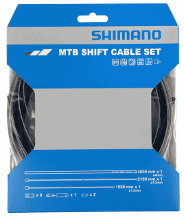 Växelvajerset Shimano Rostfri Svart