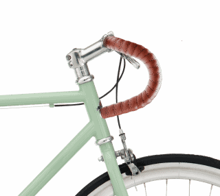 Bockstyre – Brun linda, silver metall