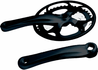 Vevarmsset Hybrid 8-Växlat (170Mm/44T/Kedjeskydd) Svart